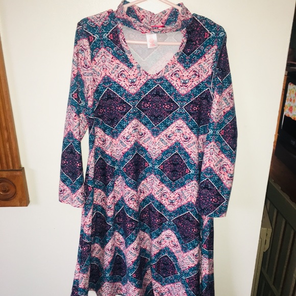 Girls Long-Sleeve Dress Size 10/12 - Picture 1 of 5
